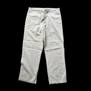 Pre-Owned Mens Marc Anthony Tan Linen Pants SZ 32W x 30 L